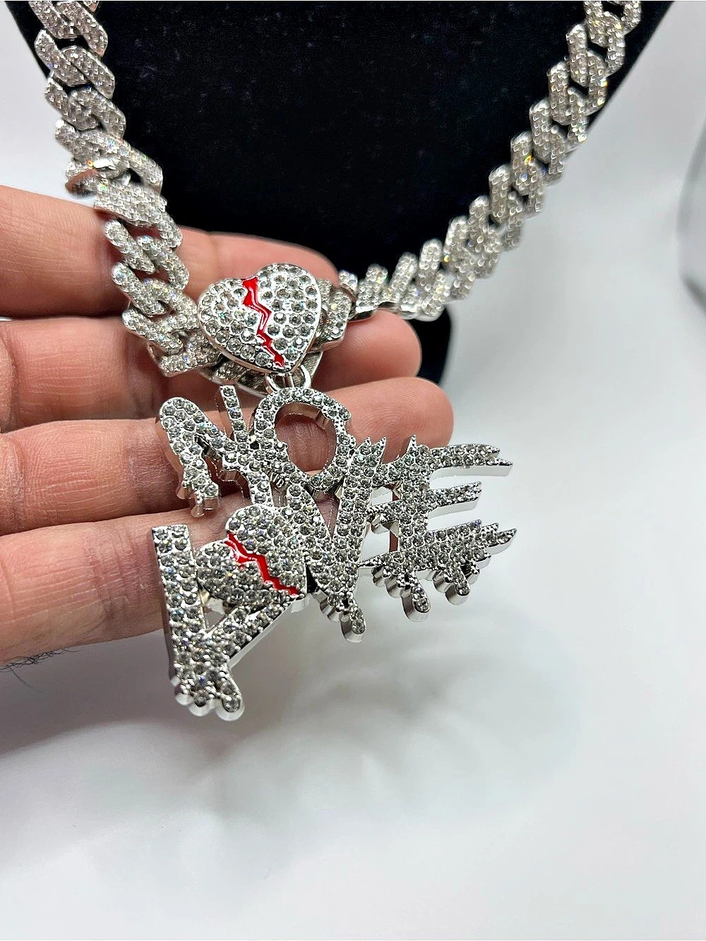 Iced Cuban Link Pendant Necklace